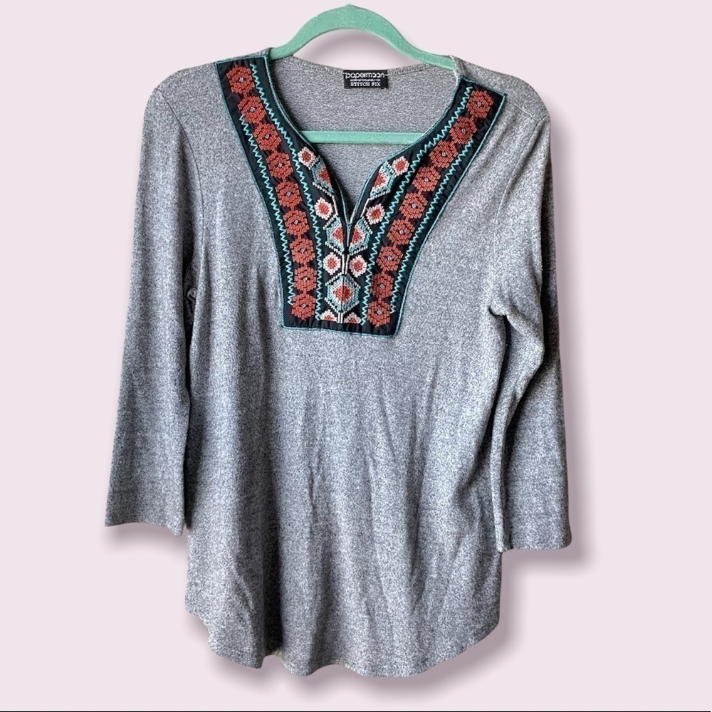 🚨FLASH SALE🚨 Stitchfix Papermoon V‎ Neck Quarter Sleeve Blouse